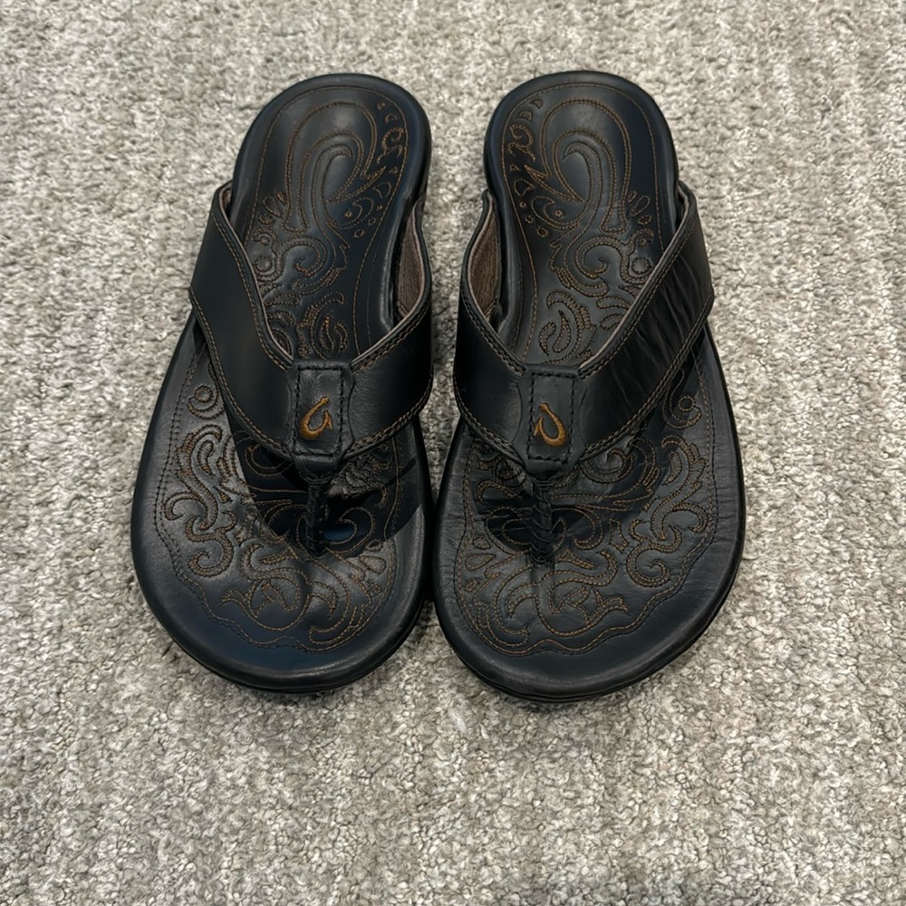 Men’s OluKai Leather Sandals Size 11